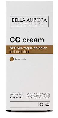 Crema antimanchas Bella Aurora color