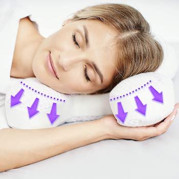 Almohada antiarrugas soportes laterales